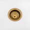 Ruvati Matte Gold Satin Brass Basket Strainer Drain Assembly for Thick Fireclay Sinks RVA1039GG - alternate 3